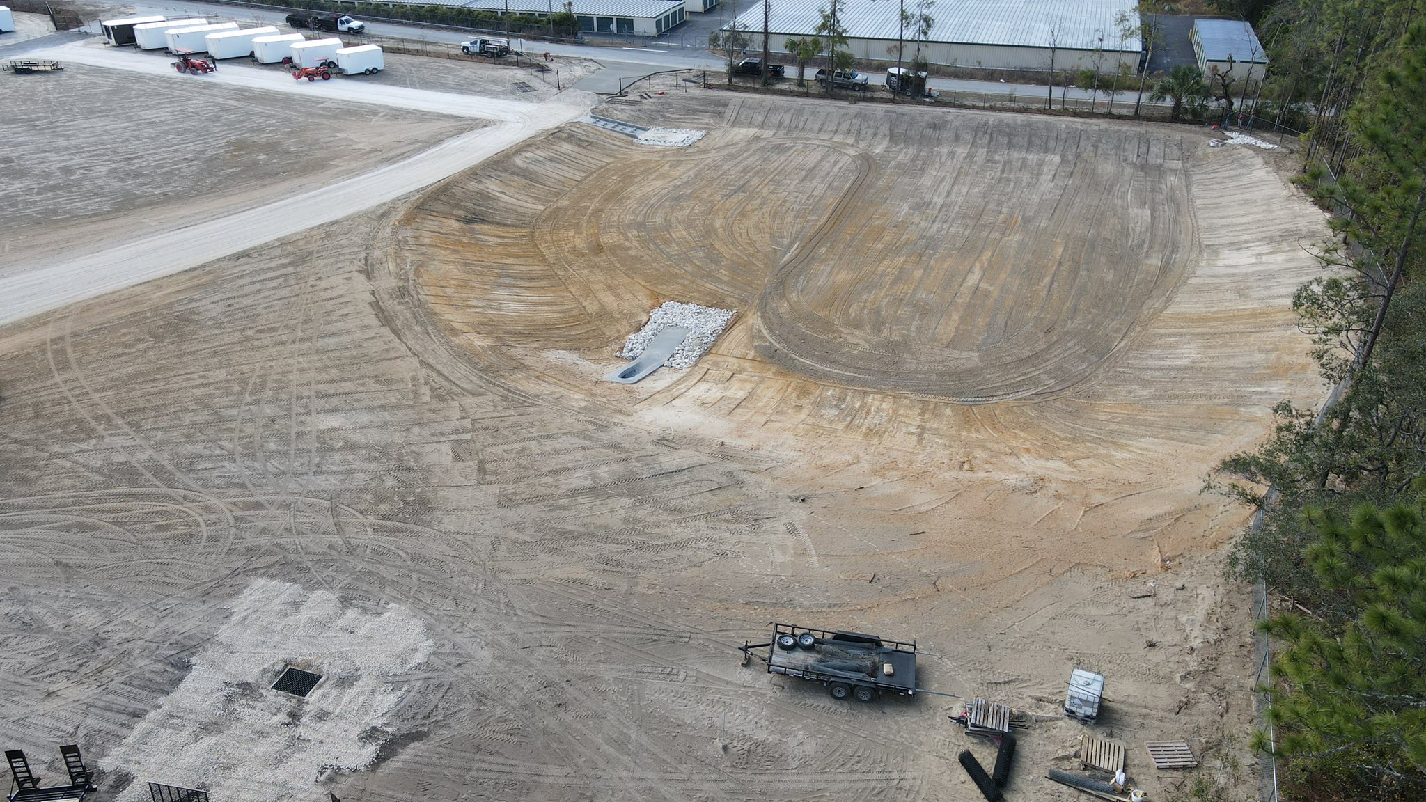 Drainage, curbing, and utilities